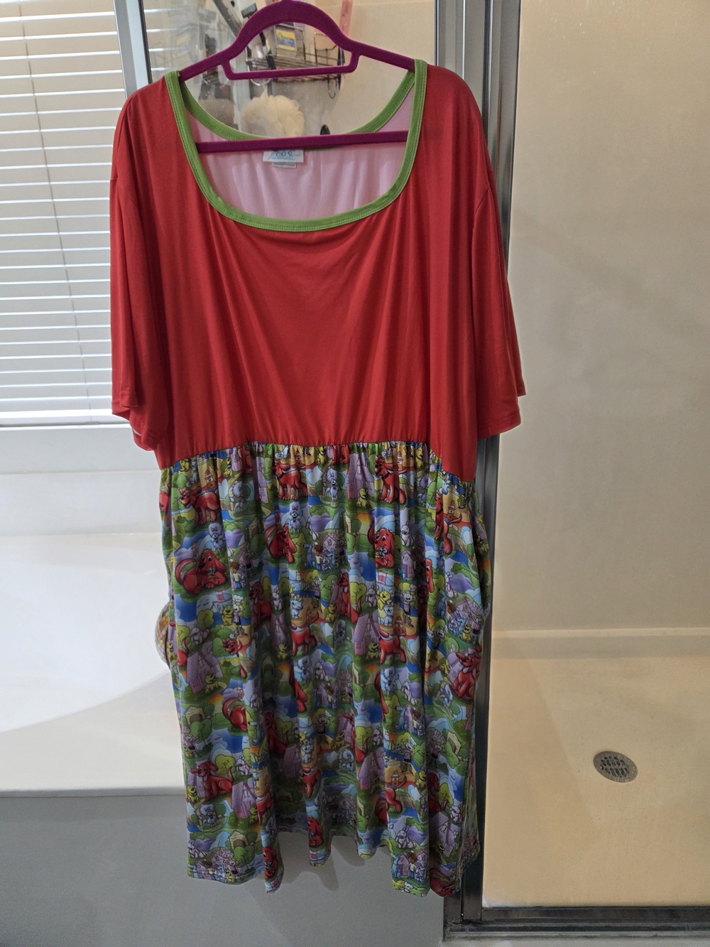 Clifford Red and Multi-Color Character Print Dress